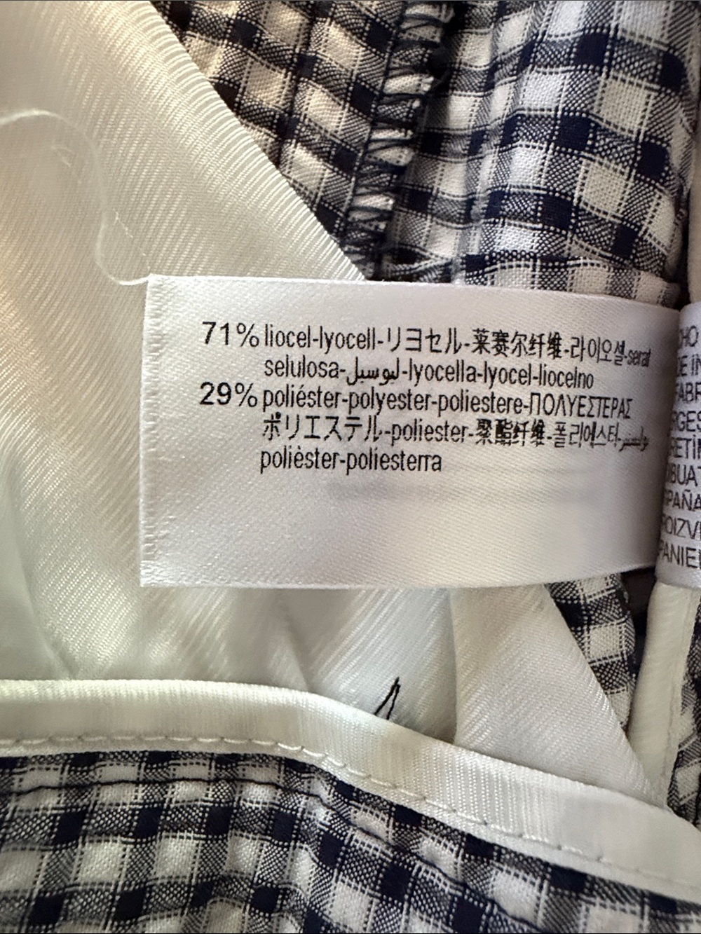 Zara Gingham Pants - Picture 10 of 13